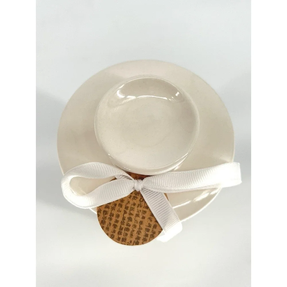 NEW Rae Dunn #3 Three Ceramic Canister with Black Ribbon 9